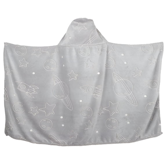 AUQ 2026 New Soft Snuggle Blanket Hooded Blanket Luminous Cloak Kids Blanket,Flannel Fabric,Warm and Good-Lookin Warmth Wrapped for Bedroom, Living Room, Travel, Camping, Sleepovers
