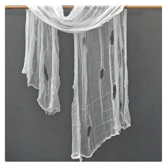 AUQ Spider Web Decoration,78.74 × 157.48in Spider Webs Halloween Decorations,Horror Wind Cobweb,White1