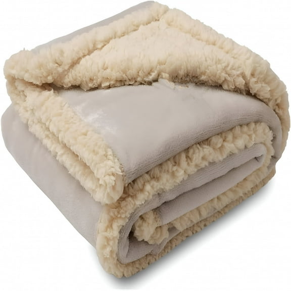 AUQ Stain-Proof Blanket for Couples,Waterproof Splash Blanket for Bed (Beige,S: 28x40 in)