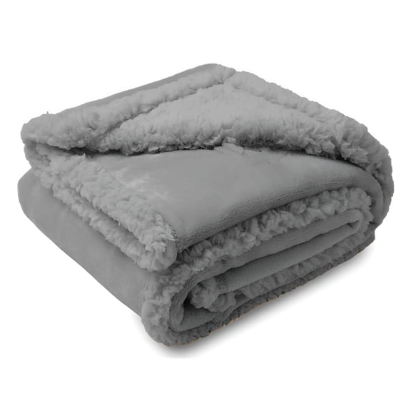 AUQ Stain-Proof Blanket for Couples,Waterproof Splash Blanket for Bed (Gray,XS: 20x28 in)