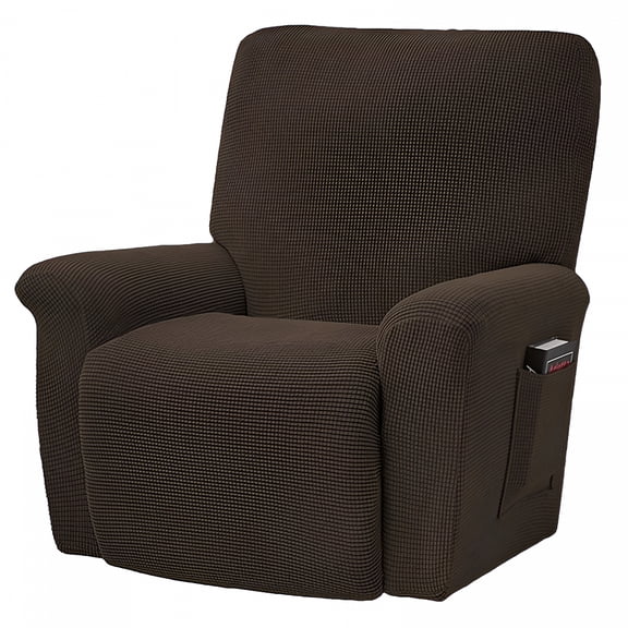 AUQ Stretch Couch Cover Recliner Cover Electric Power Lift Recliner Chair Cover Fitted Standard Large Power Lift Recliner with Side Pocket,Soft Thick Jacquard Cover