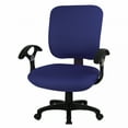 thumbnail image 1 of AUQ Stretch Fabric 2 Piece Polyester and Spandex Computer Chair Seat Slipcovers,Blue, 1 of 7