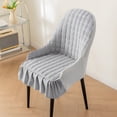 thumbnail image 1 of AUQ Stretch Wingback Side Chair Slipcover-Accent Chair Cover Slipcover with Arm and Skirt,Washable Dining Chair Protector for Dining Living Room（1Pack,Gray), 1 of 7