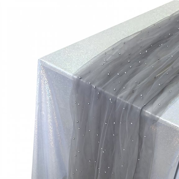 AUQ Summer Table Runner,Instant Clarity Farmhouse Table Runner,Rugged Texture Kitchen Table Decor,Gray