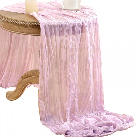 AUQ Summer Table Runner,Polyester Cloth Summer Table Runner,Breathable Knit Farmhouse Table Runner,Greeen