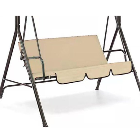 AUQ Swing Cover with Dustproof Design,Waterproof Beige Swing Sets for Backyard, Outdoor Protective Chair Seat