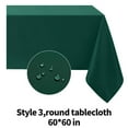 thumbnail image 1 of AUQ Table Cloth Chic Design Table Cloth Rectangle Table,Oil-Resistant Tablecloth for Special Occasions,Dark Green,60*60inch, 1 of 4