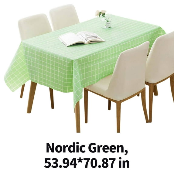 AUQ Table Cloth Eco-Friendly Checkered Tablecloth,Waterproof Table Cover for Dining and Family Gatherings