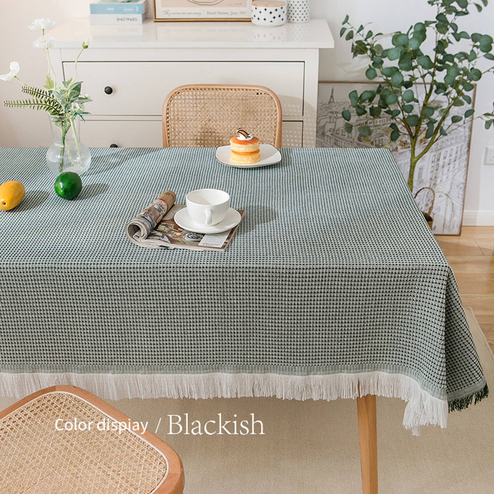 AUQ Table Cloth,Elegant Natural Drape Table Cover,Smooth Finish Perfect for Dining Or Living ...