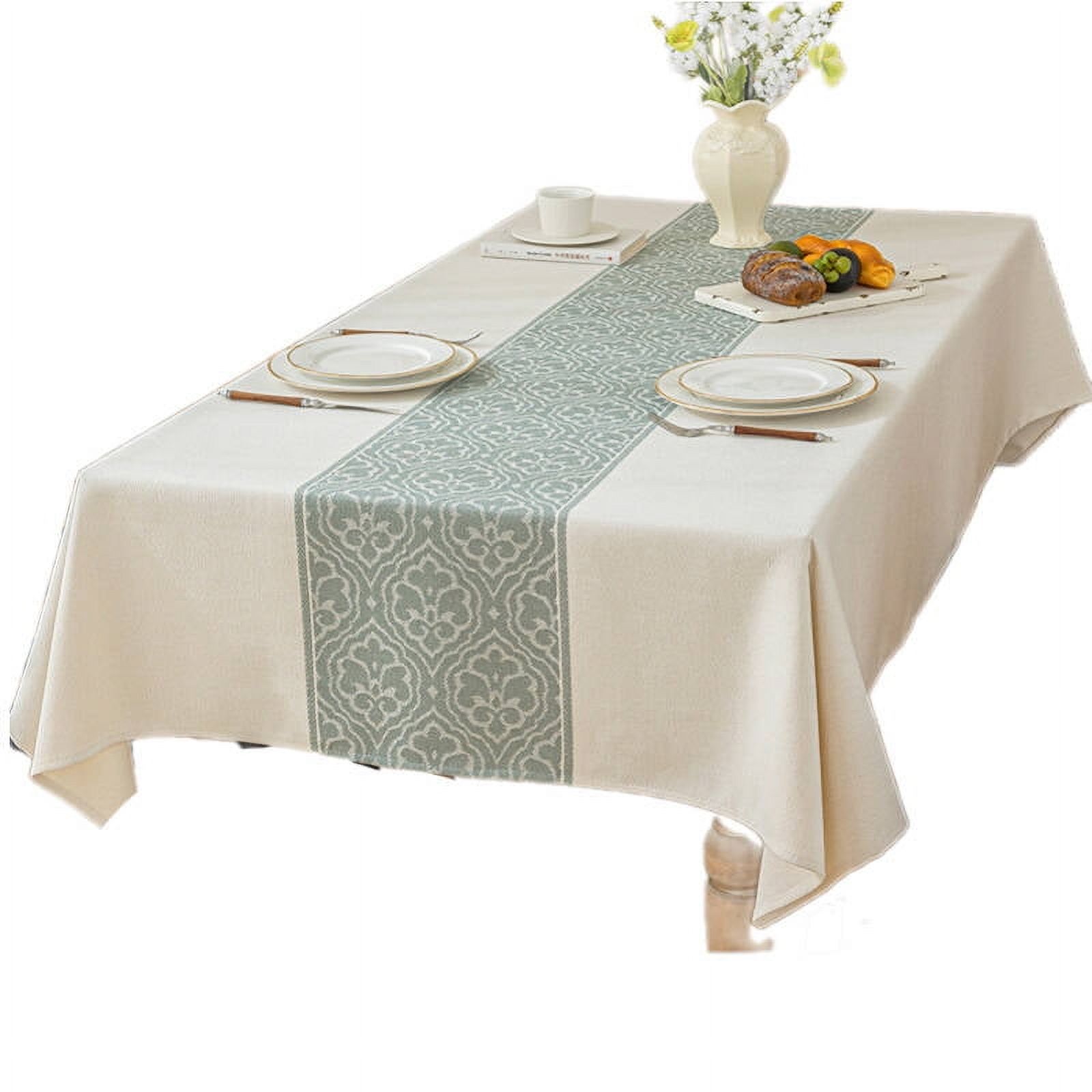 auq table cloth,waterproof and oil-resistant function... AUQ Table Cloth Modern Cotton Linen Table Cover,Oil-Resistant ...