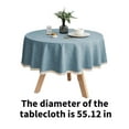 thumbnail image 1 of AUQ Table Cloth Modern TPU Round Tablecloth,Functional Tablecloth for Family Gatherings and Parties,Blue,55*55inch, 1 of 4