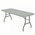 thumbnail image 1 of AUQ Table Cloth Rectangle Table,Polyester Texture Picnic Table Cover,User-Oriented Logic Outdoor Tablecloth,Gray,30"x72", 1 of 4