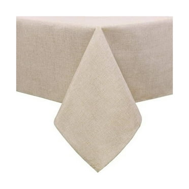 AUQ Table Cloth Simplistic Cotton Table Cover,Charming Tablecloth for Home Gatherings,Beige,55*39inch