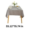 thumbnail image 1 of AUQ Table Cloth Versatile Cotton-Linen Rectangle Tablecloth,Waterproof Tablecloth for Everyday Use&Celebrations,Light Gray,55*78inch, 1 of 4