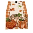 thumbnail image 1 of Arlajo Table Runner,Eco Print Table Cloth,Table Top Decor Table Runner,Style12,13"X72", 1 of 4
