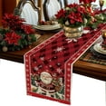 thumbnail image 1 of AUQ Table Runner,Elegant Christmas Tablecloth Table Runners,Natural Soft Linen Ideal for Holiday Gatherings Table Cover,Style17,33*183cm, 1 of 4