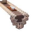 thumbnail image 1 of AUQ Table Runner,Elegant Design with Lace Trim Table Cloth,Waterproof and Oil-Resistant PU Table Runners,40*180cm,Style13, 1 of 4