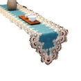 thumbnail image 1 of AUQ Table Runner,Elegant Design with Lace Trim Table Cloth,Waterproof and Oil-Resistant PU Table Runners,40*180cm,Style5, 1 of 4
