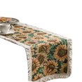 thumbnail image 1 of AUQ Table Runner,Elegant Floral Jacquard Design Table Cloth,Tassel Accents Table Mats for Parties,Gatherings,or Casual Meals,30*180cm,Style3, 1 of 4