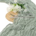 thumbnail image 1 of AUQ Table Runner,European Braided Design Table Runners,Bohemian Flair Table Cloth for Weddings and Parties,90*180cm,Green, 1 of 4