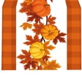 thumbnail image 1 of AUQ Table Runner,Festive Autumn Design Table Cloth Rectangle Table,Non-Slip Functionality Table Cover,33*183cm,Style23, 1 of 4
