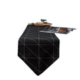 thumbnail image 1 of AUQ Table Runner,Geometric Checkerboard Print Table Runners,Dual-Layer Craftsmanship Versatile Table Decor Table Cover,Black,30*180cm, 1 of 4