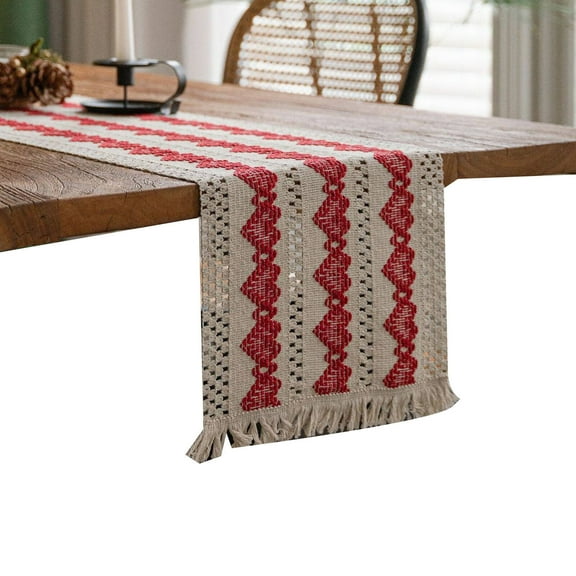 AUQ Table Runner,Holiday Ready Decor Table Runners,Versatile Table Setting Perfect for Parties Table Cover,Style17,30*180cm