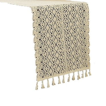 AUQ Table Runner,Intricate Handwoven Craft Table Runners,Timeless Aesthetic Unique Home Accent Table Cloth Rectangle Table,Style6,200cm