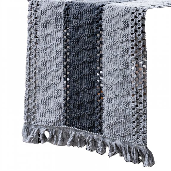 AUQ Table Runner,Lightweight Cotton Linen Farmhouse Table Runner,Sharp Edge Line Dining Room Table Decor,Style2,30*160cm