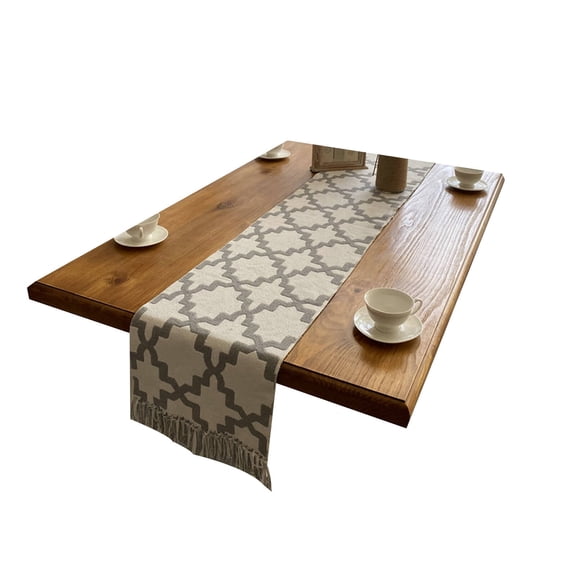 AUQ Table Runner,Precise Stitching Table Cloth,Smooth Edges Exquisite Craftsmanship Table Mats,Style4,32*180cm