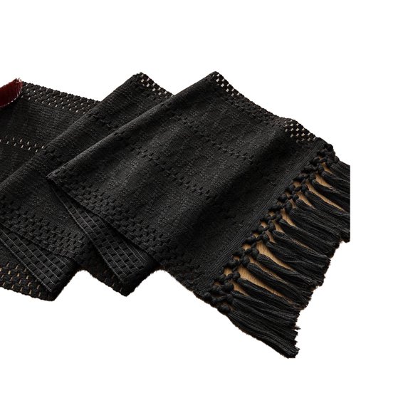 AUQ Table Runner,Rustic Farmhouse Decor Table Runners,Textured Weave Cozy Atmosphere Table Cover,Style17,30*183cm