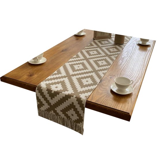 AUQ Table Runner,Thickened Design Table Cloth,Wrinkle Resistant Long-Lasting Protection Table Runners,Style3,32*180cm