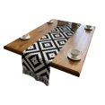 thumbnail image 1 of AUQ Table Runner,Traditional Chinese Design with Modern Tassels Table Mats,Premium Cotton-Linen Fabric Table Cloth Rectangle Table,32*180cm,Style2, 1 of 4