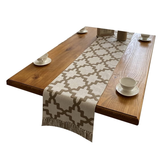 AUQ Table Runner,Traditional Chinese Elements Table Mats,Modern Design Unique Table Decoration Table Cover,Style6,32*180cm