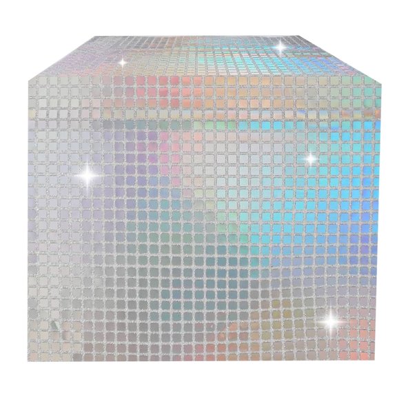 Arlajo Table Runner,Unique Disco Mirror Sequin Design Table Cloth,Long Table Runner,12"x71"