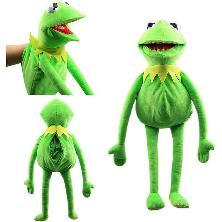AUQ The Muppets Show Kermit The Frog Puppet Plush Toy Ventriloquism Prop  Party Gift 