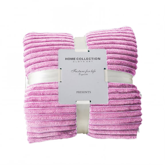 AUQ Throw Blanket,Insulated Thick Layer Cute Blanket,Extra Warmth Effect Bed Blankets,Pink,27*40in