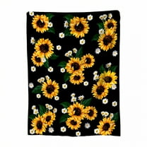 AUQ Throw Blanket,Radiant Flower Pattern Bed Blankets,Bright Cozy Wrap Warm Blanket,Style1,78*90in