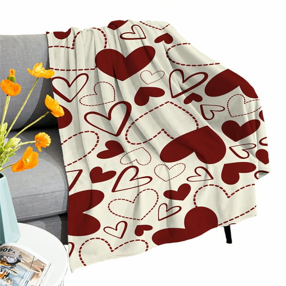 AUQ Throw Blanket,Romantic Gift Choice Cute Blanket,Thoughtful Love Present Throw Blankets,Style1,40*60in