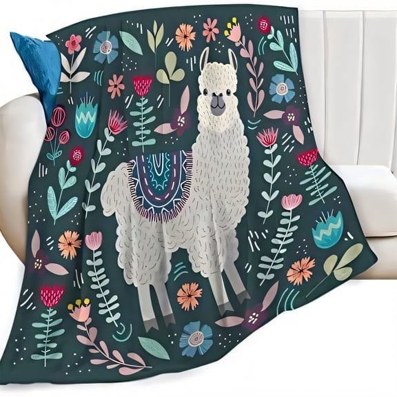 AUQ Throw Blanket,Rugged Natural Design Cute Blanket,Soft Wool Finish Throw Blankets,Style1,60*90in