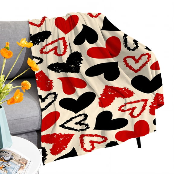 AUQ Throw Blanket,Silky Soft Feel Bed Blanket,Tender Plush Surface Throw Blanket for Couch,Style1,60*78in