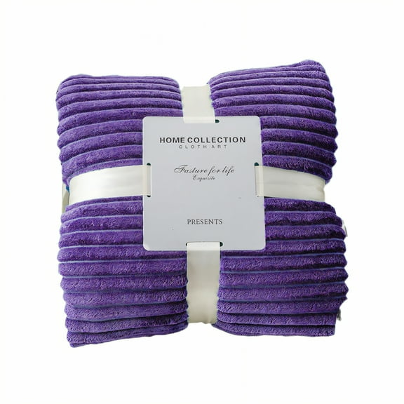 AUQ Throw Blanket,Skin-Friendly Softness Bed Blanket,Relaxing Comfort Layer Cozy Blanket,Purple,40*60in