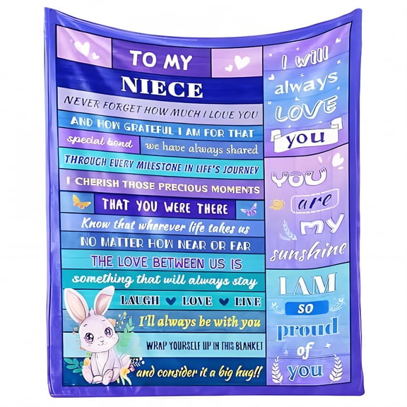 AUQ Throw Blanket,Soft Plush Layer Throw Blankets,Portable Warmth Blanket,Bed Blanket,Style1,40*51in