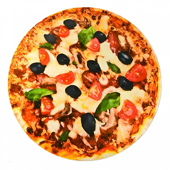 AUQ Throw Blanket,Soft and Cozy Cute Blanket,Fun Pizza Design Pizza Blanket,Style1,90*90cm