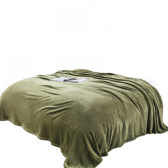 AUQ Throw Blanket,Thick Fleece Fleece Bed Throw Blanket,Snug Cozy Comfort Bed Blanket,Orange,40*47in