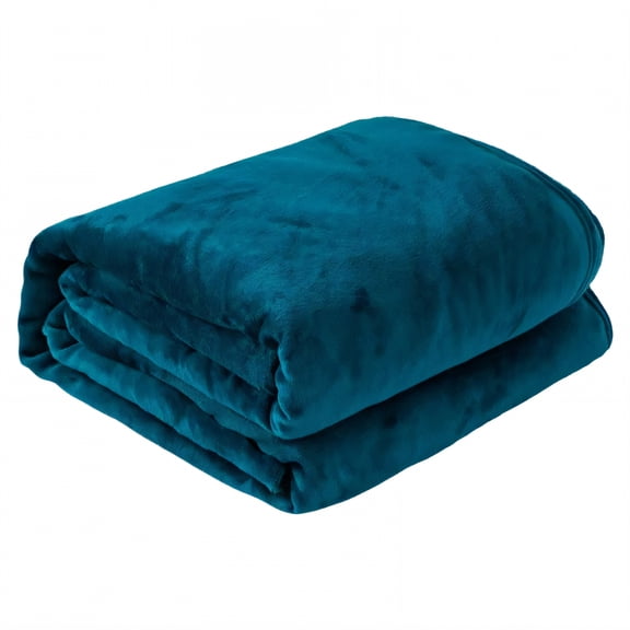 AUQ Throw Blanket,Thick Fleece Plush Bed Blankets,Comfortable Daily Use Soft Throw Blanket,Blue,47*78in