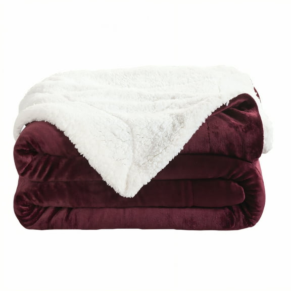 AUQ Throw Blanket,Thick Plush Layer Bed Blankets,Soft Insulating Comfort Throw Blanket for Couch,Red,27*40in