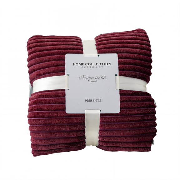 AUQ Throw Blanket,Versatile Lounge Blanket Warm Blanket,Office Essential Throw Blanket for Couch,Red,70*78in