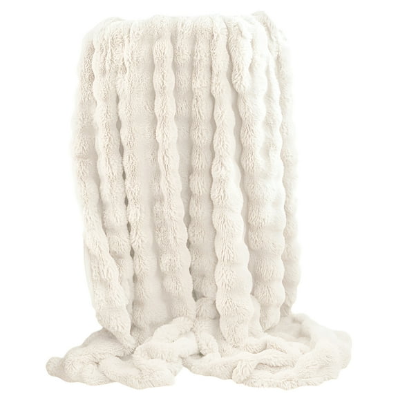 AUQ Throw Blanket,Warm Softness Bed Blanket,Designed Maximum Comfort Warm Blanket,White,70*100cm