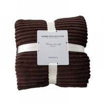 AUQ Throw Blanket,Warm Upgrade Layer Couch Throw Blanket,Thick Fleece Texture Cozy Blanket,Coffee,40*60in
